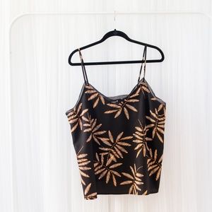 Palm print cami top